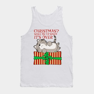 Christmas Wake Me Up When It's Over Tank Top